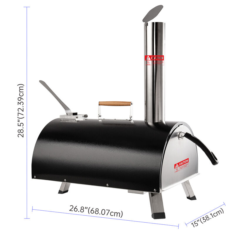 Streamdale Portable 12" Automatic Rotatable Outdoor Pizza Oven