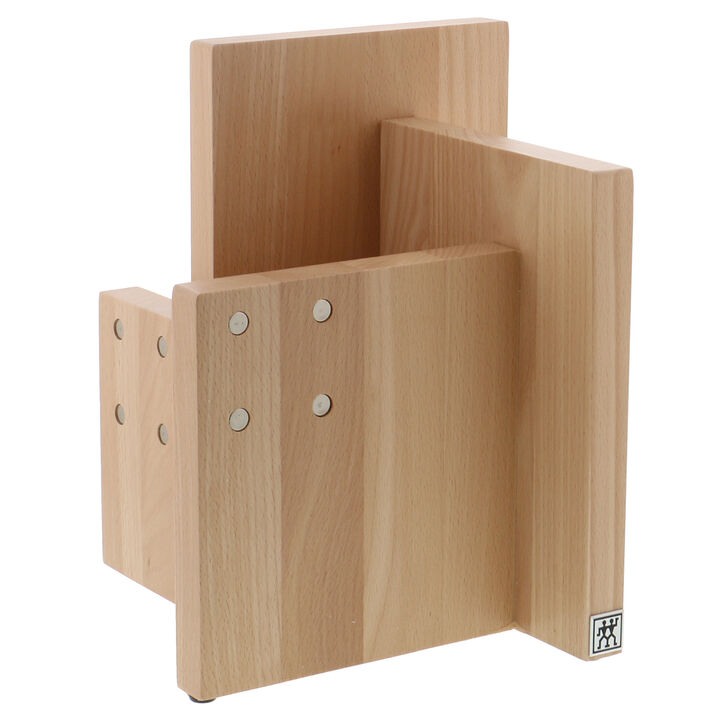 ZWILLING Italian Square Magnetic Knife Block - White-Colored Beechwood