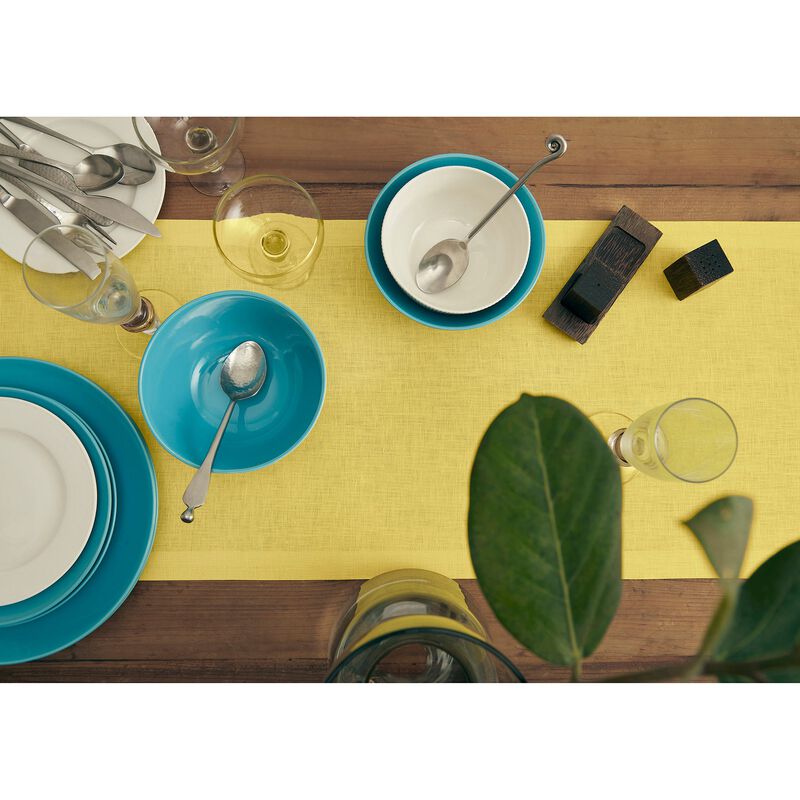 Solino Home 100% Pure Linen Table Runner | Fete for Valentine;s