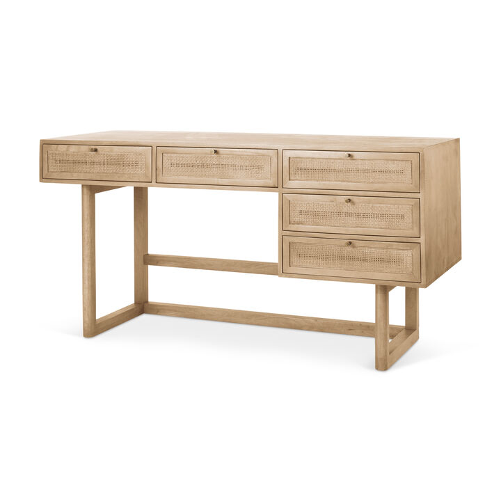 Grier Light Brown Office Desk
