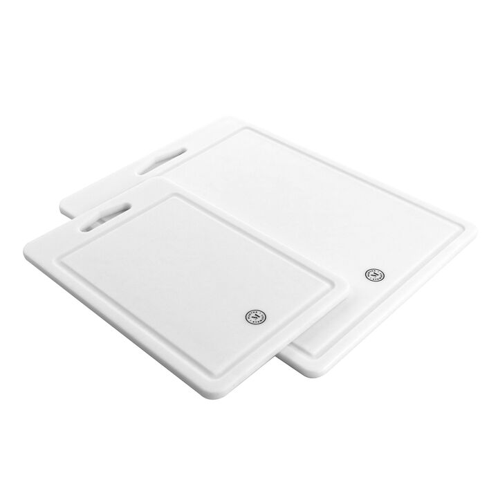 Martha Stewart Plastic 2 Piece Cutting Board in White