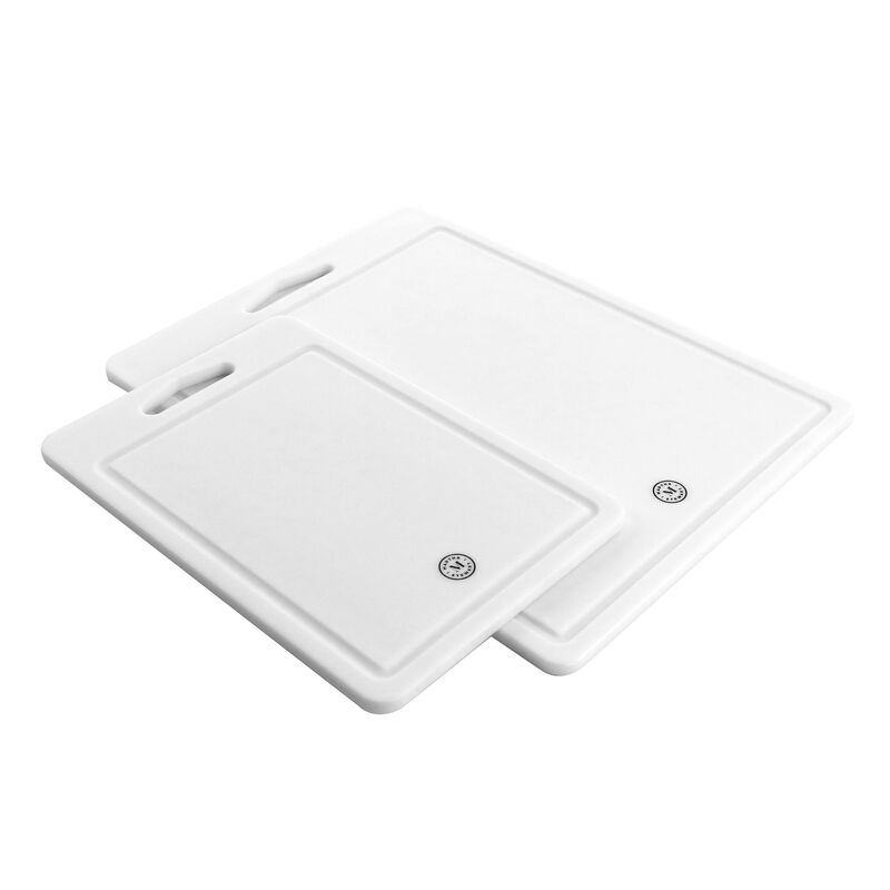 Martha Stewart Plastic 2 Piece Cutting Board in White