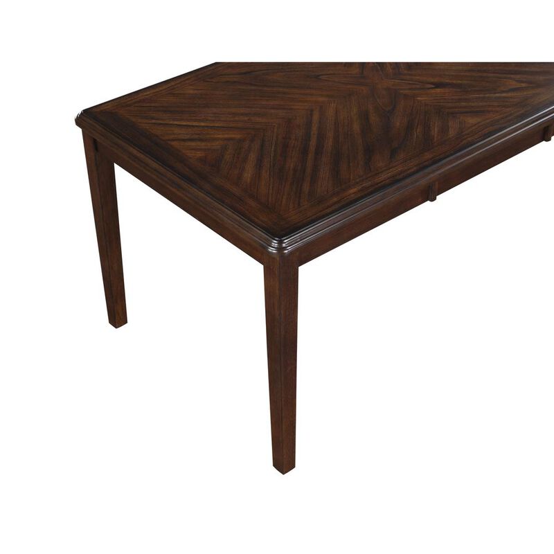 New Classic Furniture Gia 5-Piece 60 Wood Rectangular Dining Set with 4 Chairs in Cherry