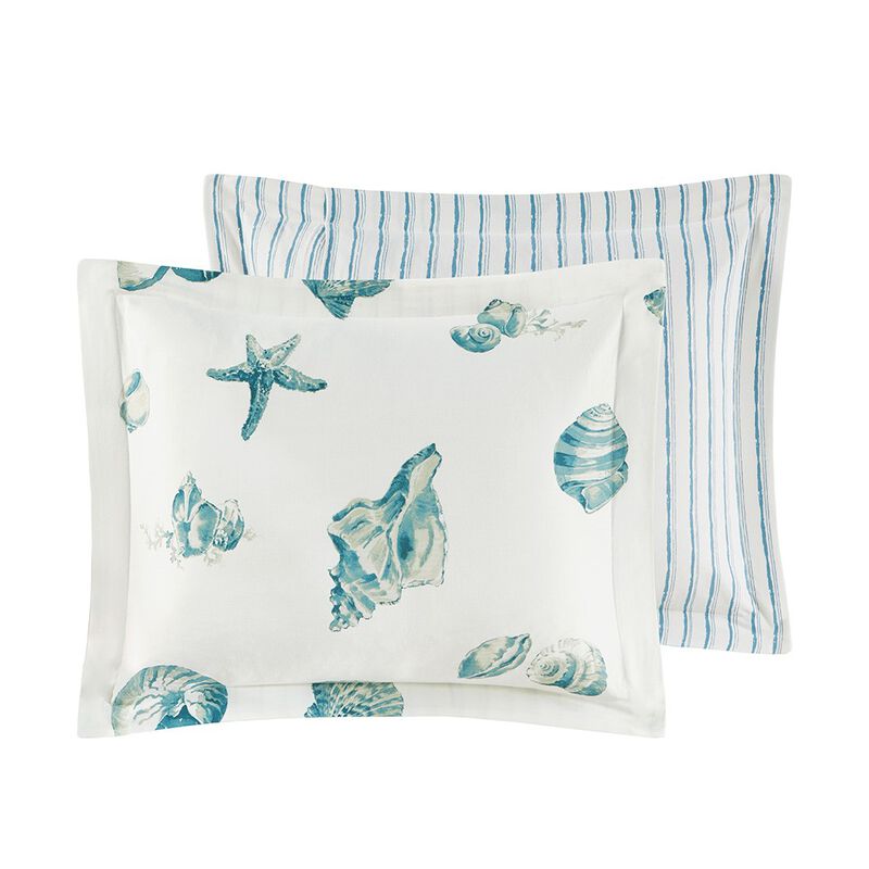 Gracie Mills Lane 3-Piece Seaside Serenity Duvet Cover Set
