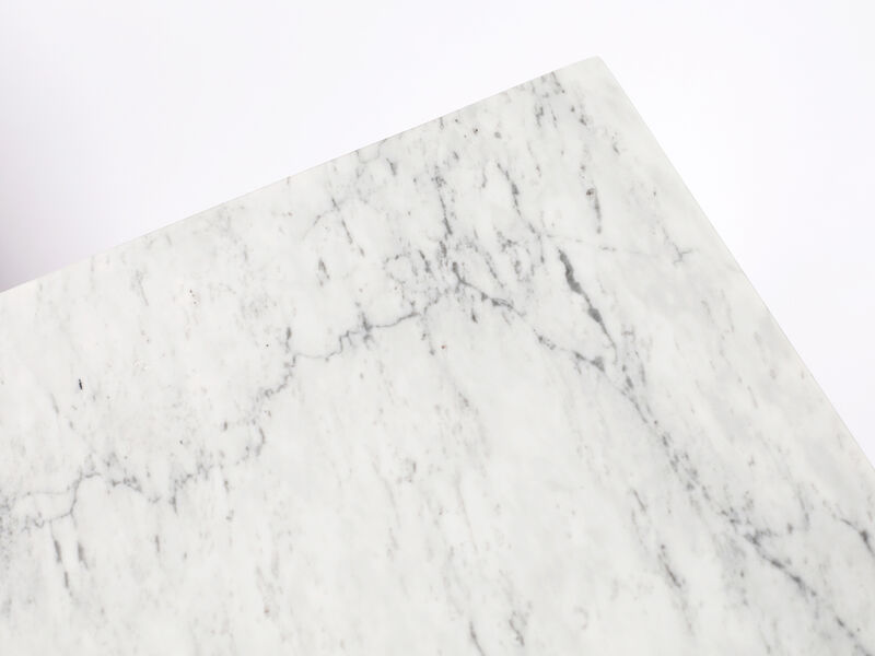 Agatha 39" Rectangular Italian Carrara Console Table