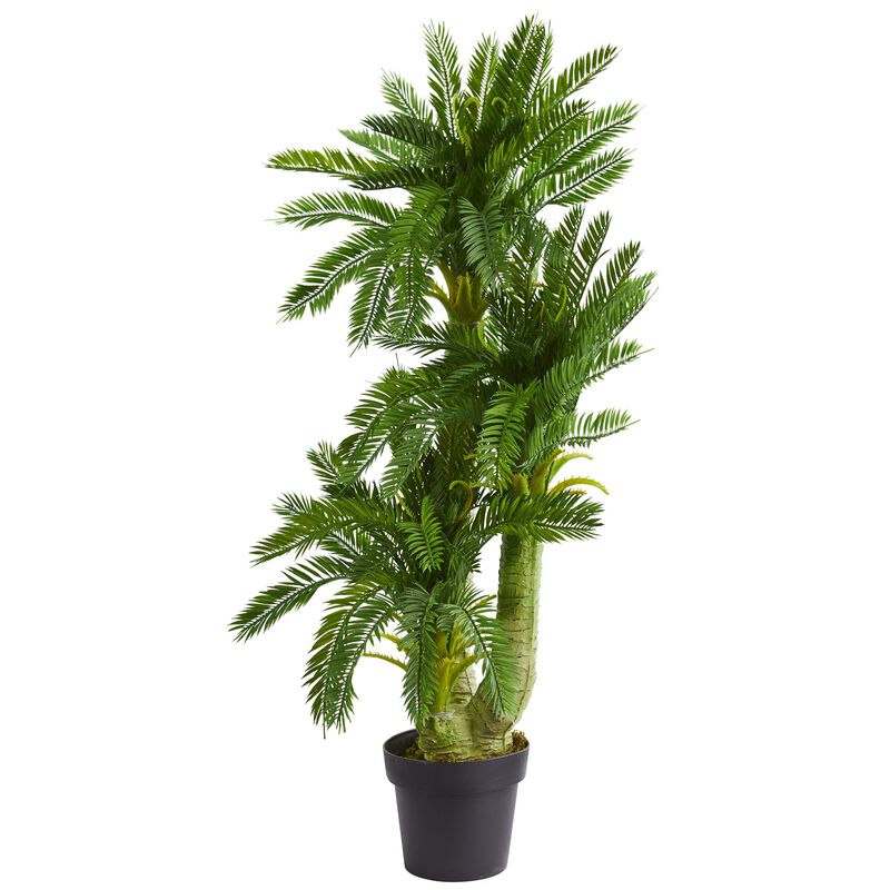 Hivvago Triple Potted Cycas Artificial Plant