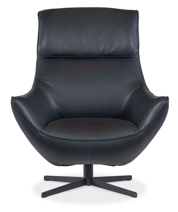 Hughes Blue Swivel Chair
