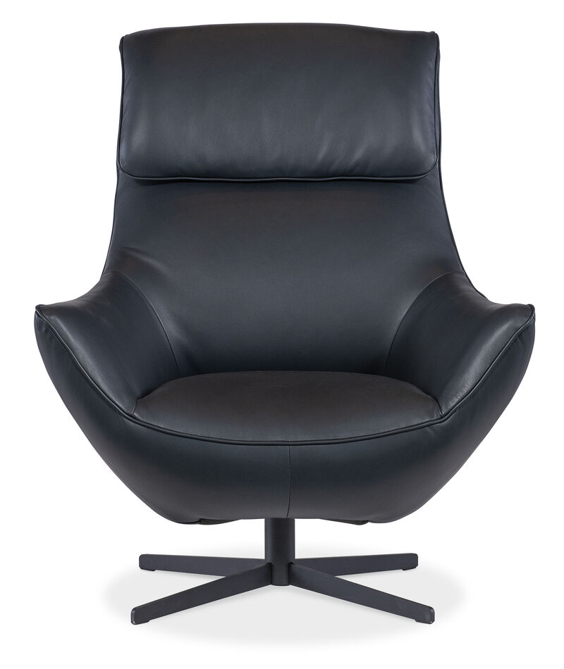 Hughes Blue Swivel Chair