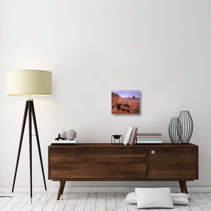 Mittens, North Window, Monument Valley, Arizona-Canvas Art-16x13.6