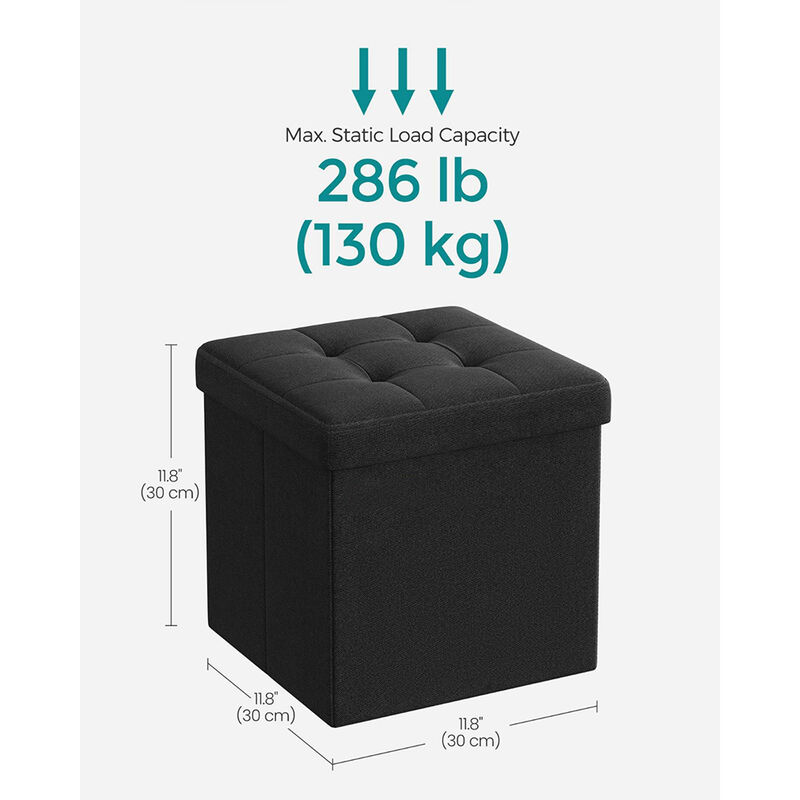 Folding Storage Ottoman Cube for Versatile Space-Saving Solutions