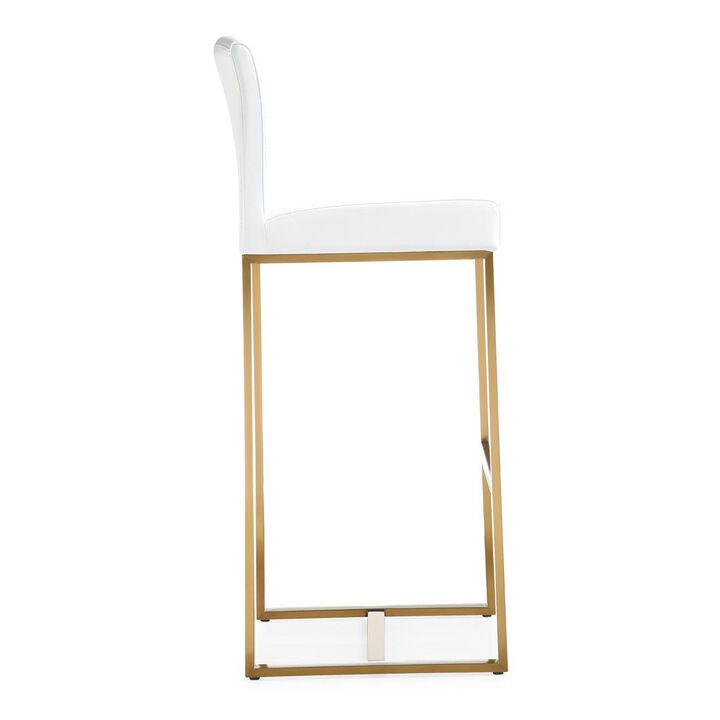 Belen Kox Contemporary Gold Steel Counter Stool, Belen Kox