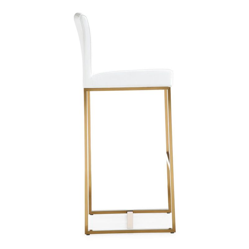Belen Kox Contemporary Gold Steel Counter Stool, Belen Kox