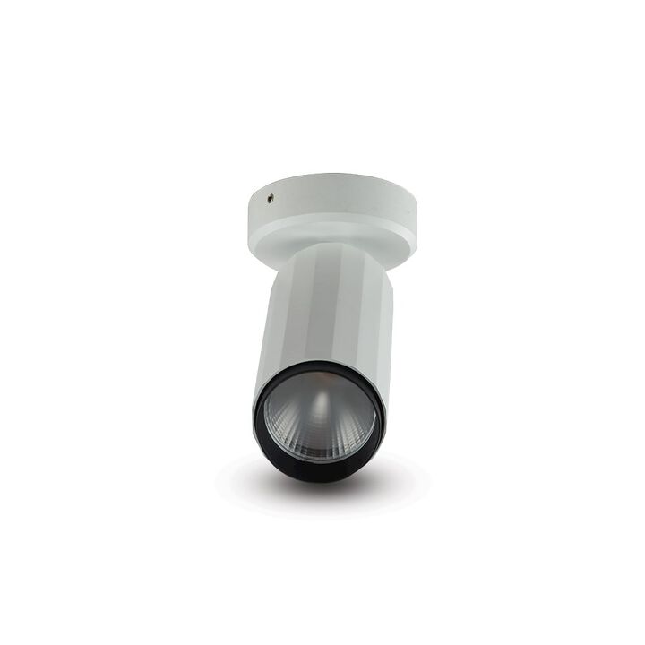 VONN Lighting LED Adjustable Surface Mounted Spotlight, Stock Item Beam Angle 36, White