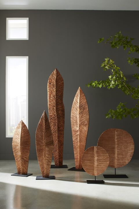 Extra Large Carved Leaf on Stand