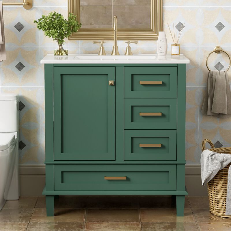 Merax Modern Bathroom Cabinet Vanity with Sink