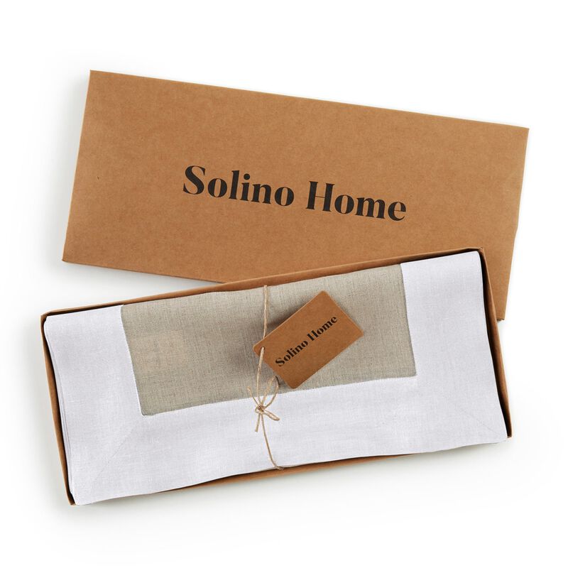 Solino Home 100% Pure Linen Table Runner | Contempo