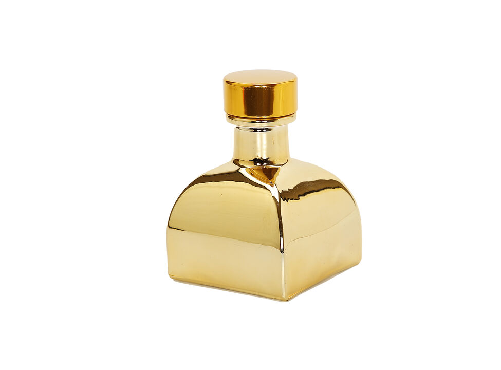 Square Gold Reed Diffuser - "Iris & Rose"