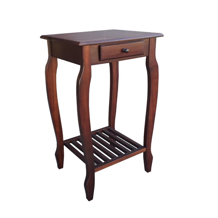 D-ART COLLECTION, INC Mahogany Carolina Table 1 Drw