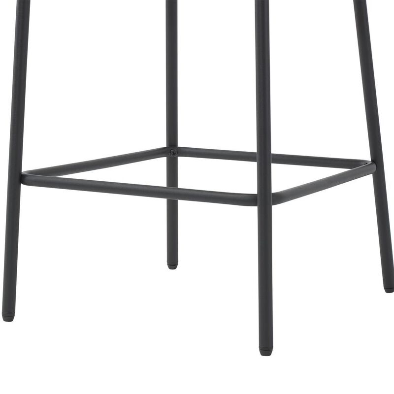 CorLiving Luxury Boucle Bar Stools, Set of 2 White