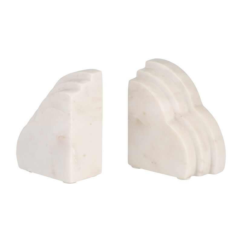 Marble Rainbow Bookends set