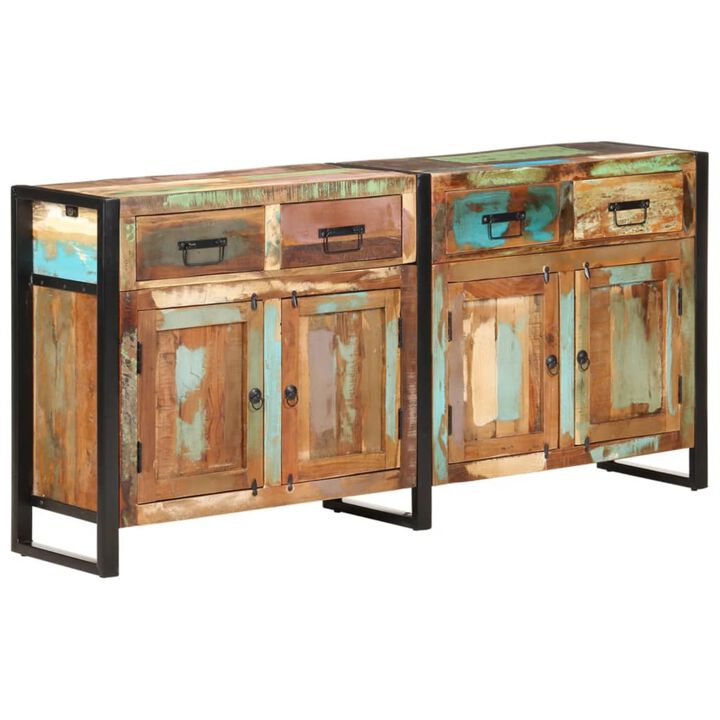 vidaXL Sideboard 67.7"x13.8"x31.5" Solid Reclaimed Wood
