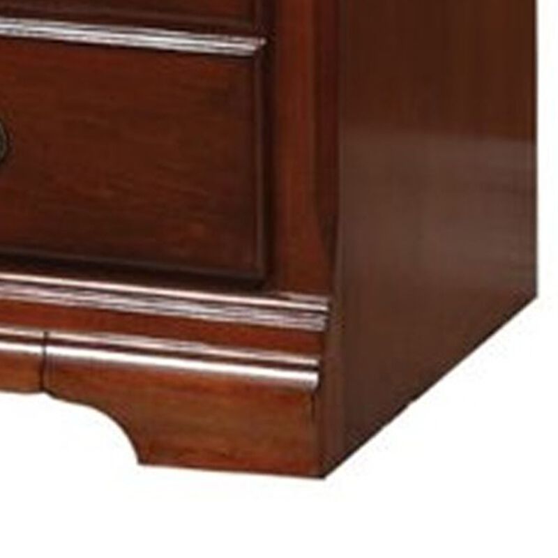 Trendy TV Stand, Cherry Brown-Benzara