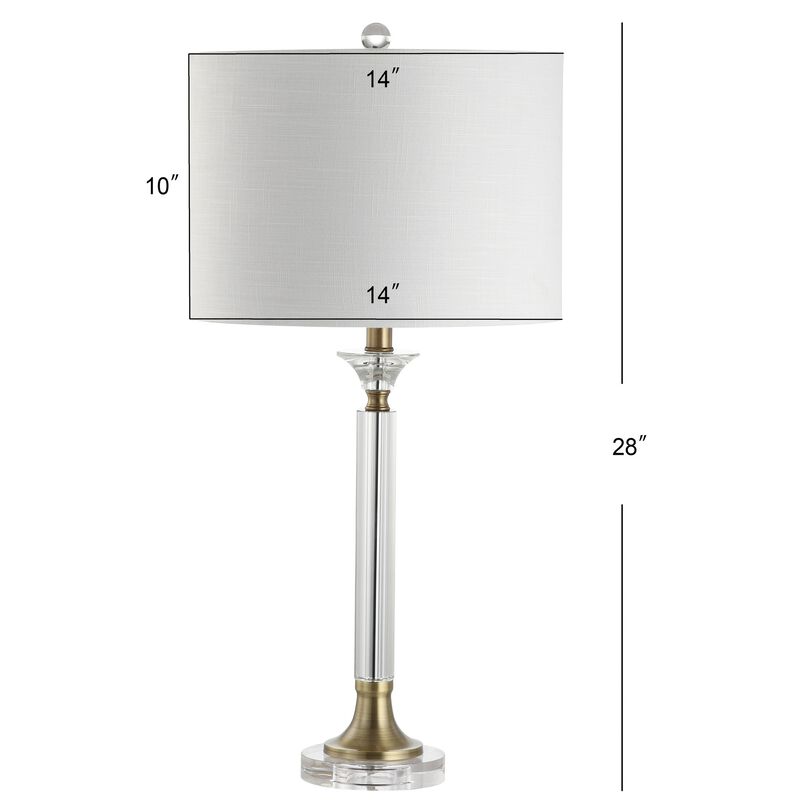 Mark Crystal/Metal LED Table Lamp