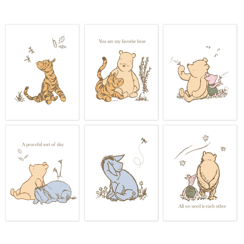 Lambs & Ivy Disney Baby Classic Pooh Unframed Nursery/Child Wall Art