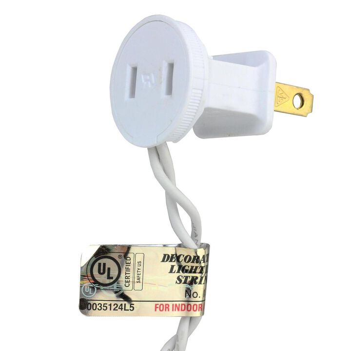 60 White LED Mini Dripping Christmas Lights - 10 ft White Wire