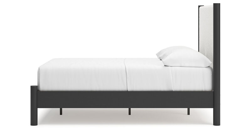 Full Upholstered Panel Bed
