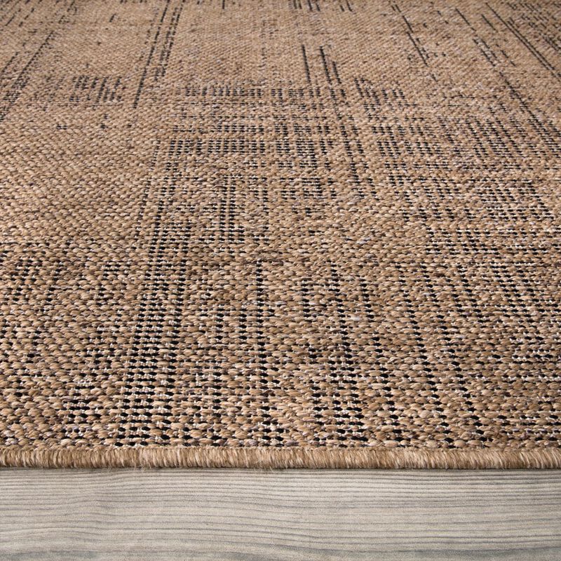 Indoor & Outdoor Rug Bohemian Style in Mottled Beige
