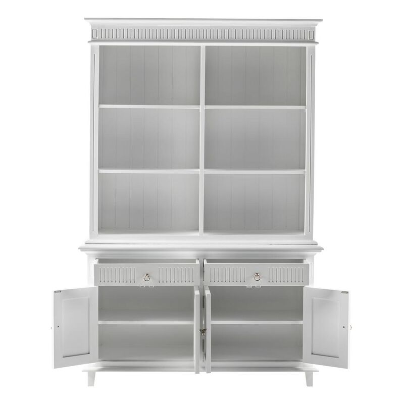 Belen Kox Classic White Scandinavian-Inspired Hutch Unit, Belen Kox