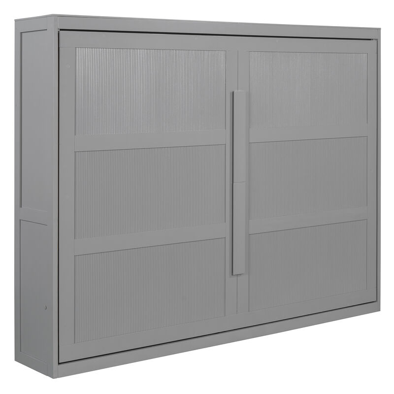 Merax Murphy Bed Wall Bed with LED Lights
