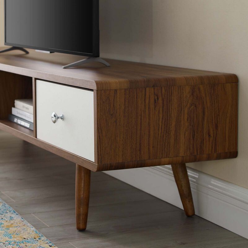 Transmit 70" Media Console Wood TV Stand-Benzara