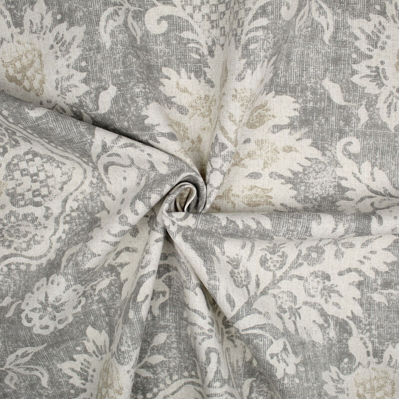 6ix Tailors Fine Linens Osha Taupe/Beige Pole Top Drapery Panel Pair