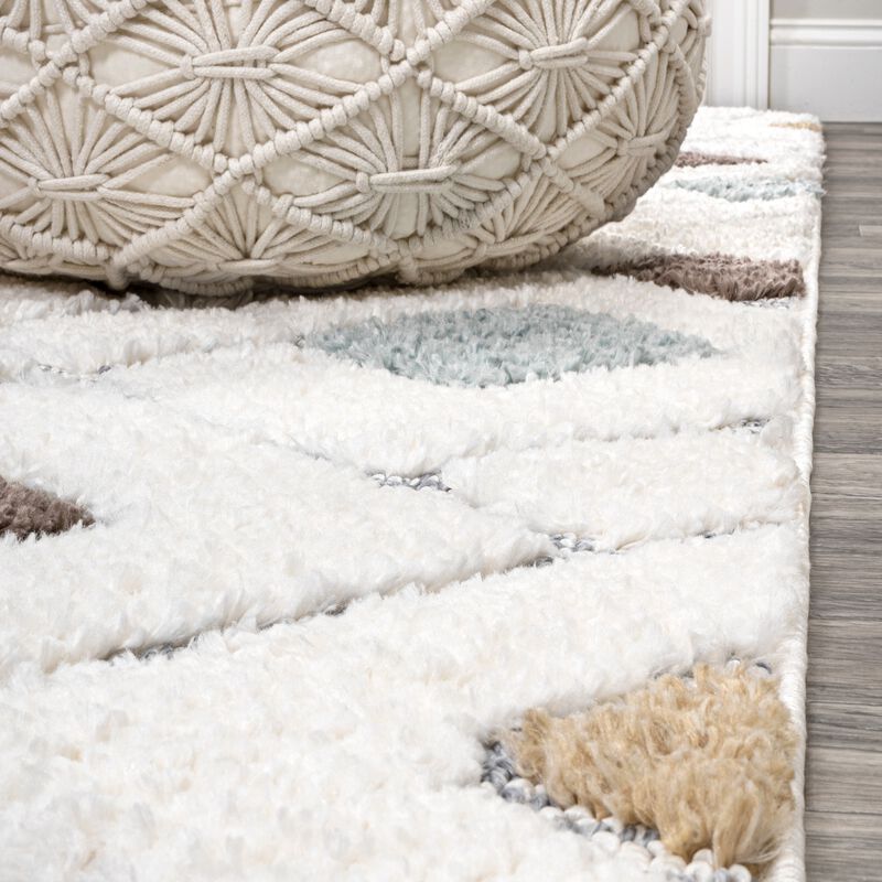 Astrid Retro Trellis High-Low Area Rug