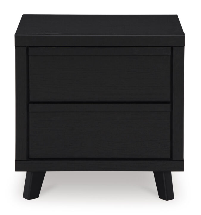 Danziar Black Nightstand
