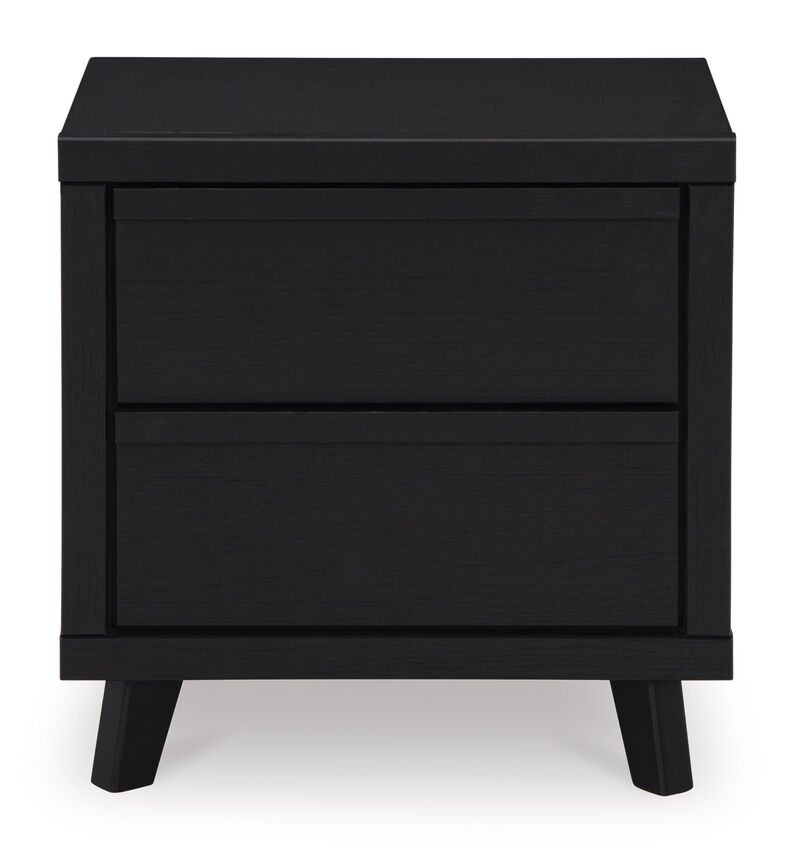 Danziar Black Nightstand