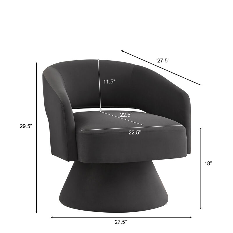 Merax Modern Swivel Barrel Chair Accent Chairs
