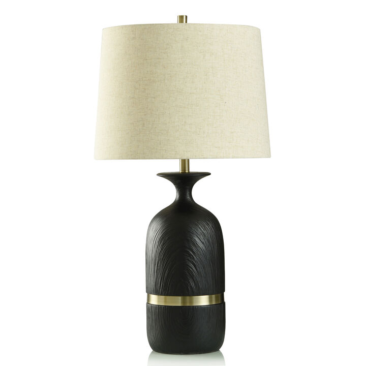 Satin Black Table Lamp