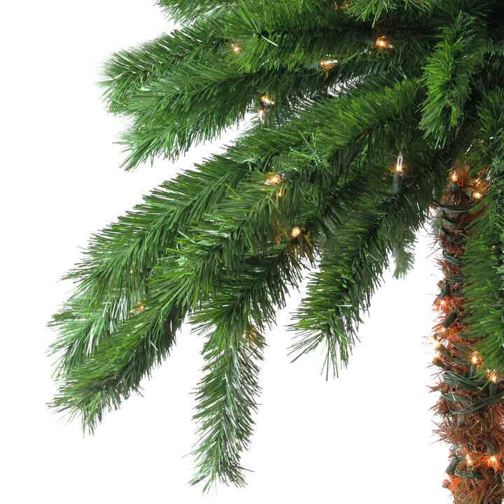 6' Pre-Lit Tropical Palm Tree Artificial Christmas Tree - Clear Lights