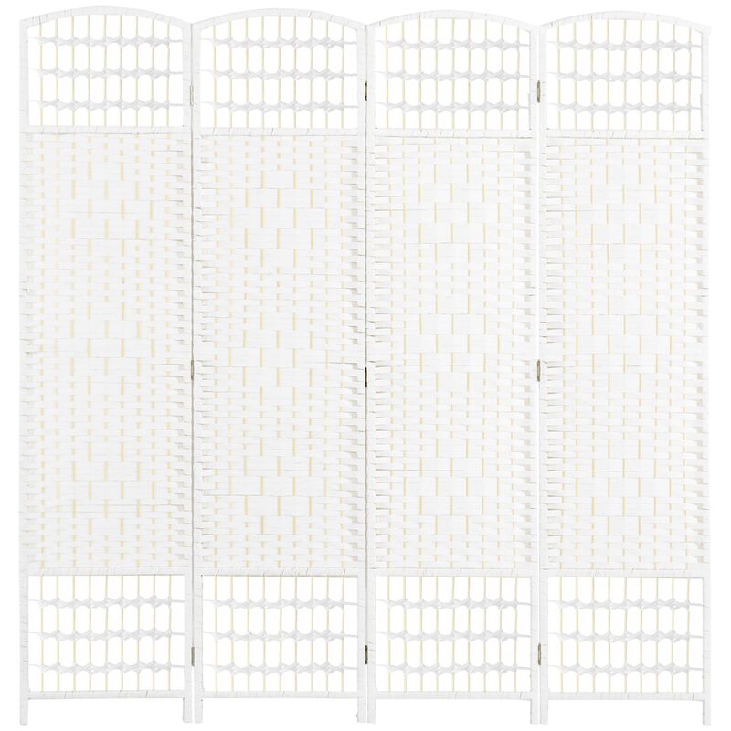White Space Divider: 4-Panel Folding Room Partition for Home/Office