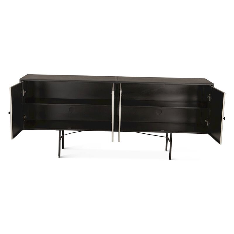 World Interiors St. George 72 Sideboard in Oxidized Black