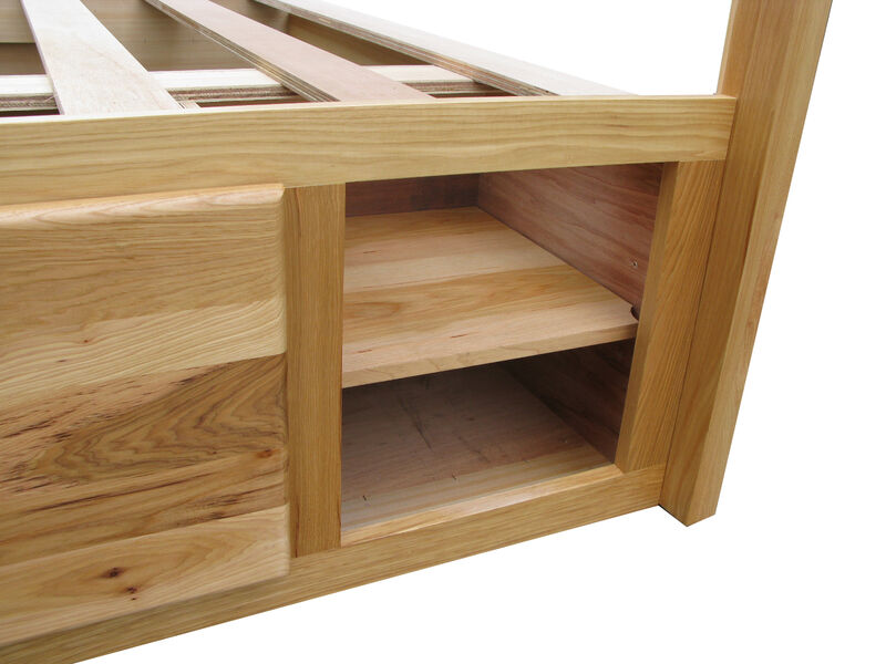 Belen Kox Natural Hickory Queen Storage Bed, Belen Kox