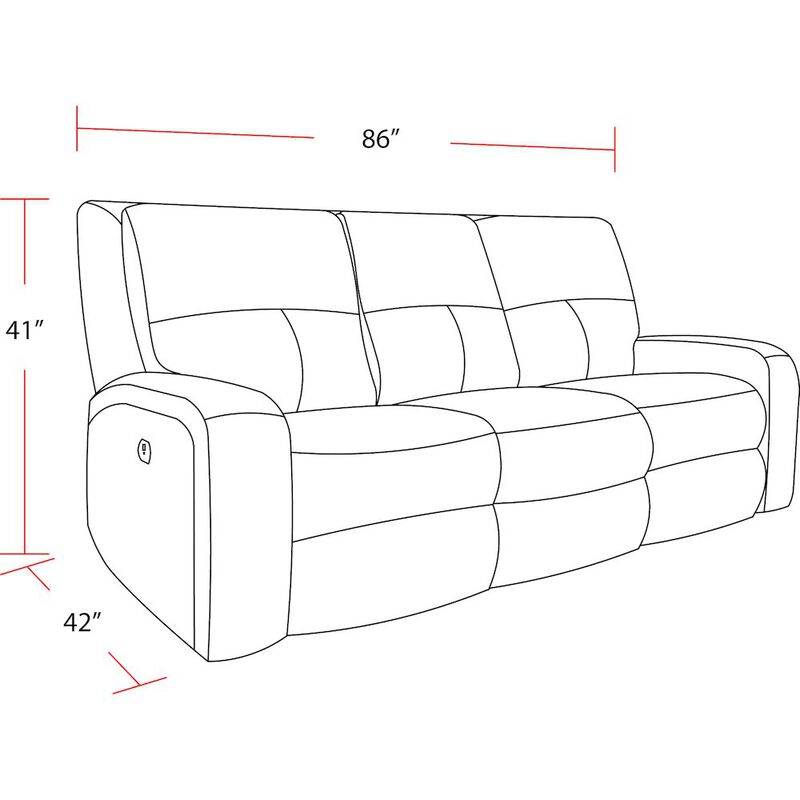 Parker Living Polaris - Kahlua Power Reclining Sofa