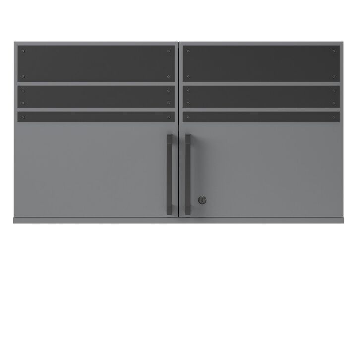 Systembuild Evolution Shelby 2 Door Storage Garage Wall Cabinet, Graphite Gray