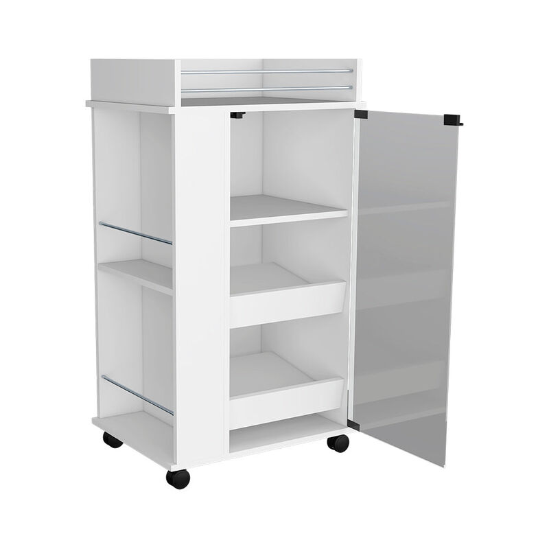 Bar Cart Beaver, Living Room, White