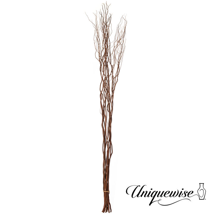 Uniquewise 12 pcs Natural Decorative Dry Branches Authentic Willow Sticks, Home Decoration and Wedding Craft 70 in, DIY Greenery Plants Craft Vases fillers Garden Hotel Farmhouse Decor.
