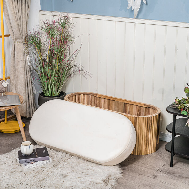 Scandinavian Design Bench with Storage