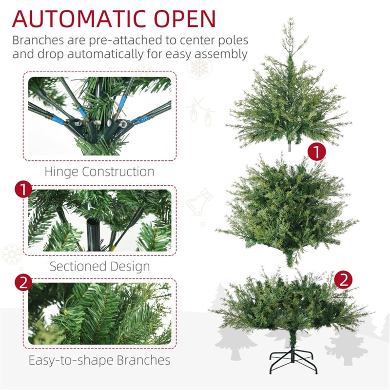 Realistic Artificial Christmas Tree for Home or Office Holiday Display